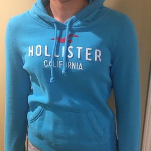 Blue Hollister hoodie